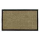 JVL 40x70cm Firth Tile Rubber Backed Doormat - Beige