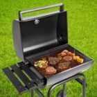Tectake BBQ Made Of Powder-coated Metal Black