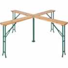 Tectake Folding Table Quattro 241X241X103cm Brown