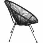 Tectake Garden Chairs In Retro Design Set Of 2 Black