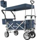 Tectake Foldable Garden Trolley With Carry Bag Blue
