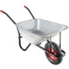 Tectake Wheelbarrow Oskar Silver