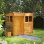 Power Sheds 8 x 4ft Pent Overlap Dip Treated Shed
