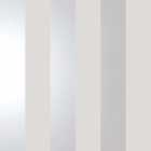 Holden Decor Dillan Stripe Grey & Silver Wallpaper - 10.05m x 53cm