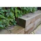 Wickes UC4 Incised Light Green Garden Sleeper - 100 x 200 x 2400mm