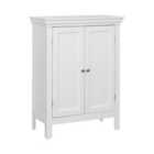 Teamson Home Stratford Bathroom Floor Cabinet With 2 Shelves - White