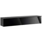 HOMCOM Wall Mounted TV Stand Unit - Black