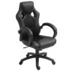 Vinsetto Racing Gaming Chair Swivel Home Office Gamer Chair With Wheels Black