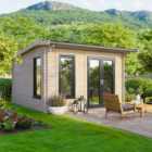 Power Sheds 12 x 10ft Apex Notched Logs Log Cabin