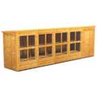 Power Sheds 20 x 4ft Pent Shiplap Dip Treated Potting Shed - Including Side Store