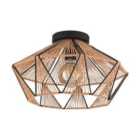 Eglo Adwickle Ip20 Geometric Flush Ceiling Light