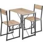 Tectake Margate Dining Table And Chairs Set - Light Brown