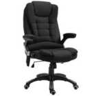 Vinsetto Office Chair With Heating Massage Points Relaxing Reclining - Black