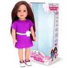 Sophia's By Teamson Kids 18" All Vinyl Brunette Hair Doll "miley" Brown Eyes