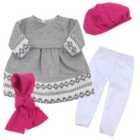 Sophias By Teamson Kids Doll Dress Leggings Hat And Scarf Set For 18" Dolls