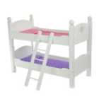 Olivia's Little World Polka Dots Princess 18" Doll Bunk Bed Grey
