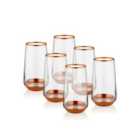 Rozi Glam Collection Highball Glasses - Set of 6