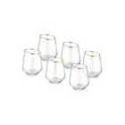 Rozi Set of 6 Gina Series Slanted Tumblers