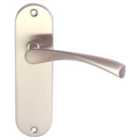 Eden Satin Nickel Latch Door Handle - 1 Pair