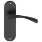 Eden Matt Black Latch Door Handle - 1 Pair