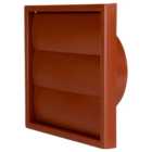 Manrose 100mm PVC Gravity Grille - Terracotta