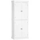 HOMCOM Modern Kitchen Storage Cabinet 6-tier Shelves - White