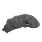 Solstice Sculptures Dog Lying 15Cm Blue Iron Effect
