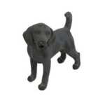 Solstice Sculptures Dog Standing 34Cm Blue Iron Effect