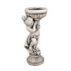 Solstice Sculptures Janet Girl Planter 75Cm Antique Stone Effect