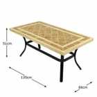 Hampton 120X66Cm Coffee Table With 4 Windsor Deluxe Lounge Chair Set