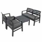 Venice Sofa Set Anthracite