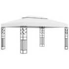 vidaXL Gazebo With Double Roof 3X4 M - White