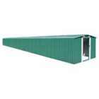 vidaXL Garden Shed 257X990X181cm Galvanised Steel - Green