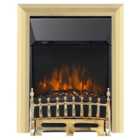 Focal Point Blenheim Brass LED Electric Inset Fire