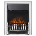 Focal Point Blenheim Chrome & Black LED Electric Inset Fire