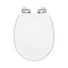 Nuie Legend Soft Close Wooden Toilet Seat - White