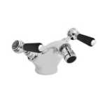 Hudson Reed Black Topaz With Lever Bidet Tap - Chrome