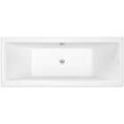 Nuie Asselby Square Double Ended Bath 1700 X 750mm - White