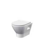 Nuie Freya Wall Hung Pan & Soft Close Seat - White