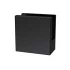 Hudson Reed Black Wetroom Foot And Wall Bracket - Matt Black