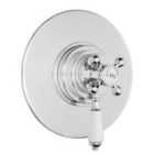 Hudson Reed Concealed Dual Shower Valve - Chrome/White