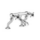 Hudson Reed Black Topaz With Crosshead Deck Mounted Bath Filler - Chrome