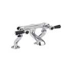 Hudson Reed Black Topaz With Lever Deck Mounted Bath Filler - Chrome