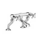 Hudson Reed White Topaz With Crosshead Deck Mounted Bath Filler - Chrome