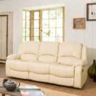 Oviedo 3 Seat Recliner Sofa Cream