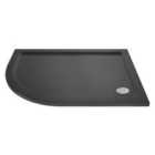 Hudson Reed Offset Quadrant Shower Tray L/Hand 120x90cm Grey