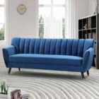 Overton 3 Seat Sofa Dark Blue