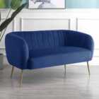 Crawford 2 Seat Sofa Dark Blue