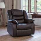 Maitland Reclining Armchair Brown