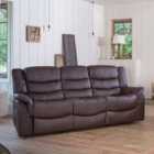 Lantana 3 Seat Recliner Sofa Brown